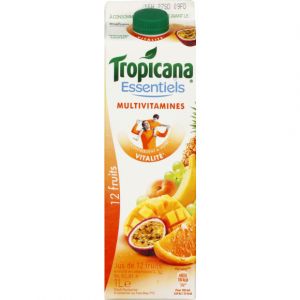 Image de Tropicana Multivitamines, pur jus de 12 fruits - La brique 1L