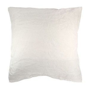 Labelissim Taie d'oreiller carr&eacute;e lin lav&eacute; Sonate Ficelle