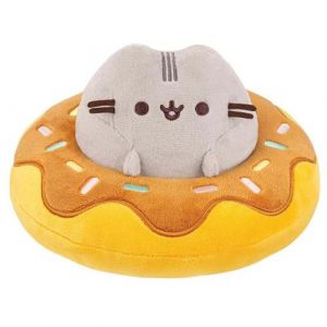 Aurora Peluche Mascote dans Donut au chocolat Ultra Douce Pusheen Marron
