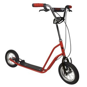 Image de Moov'ngo Trottinette 2 Roues Gonflables Noir et Rouge