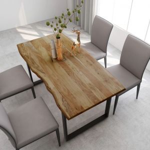 VidaXL Table de salle ? manger 160x80x76 cm Bois d'acacia solide