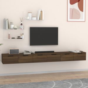 VidaXL Armoires murales 2 pcs Chêne marron 102x30x20 cm