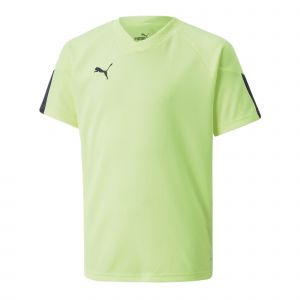 Puma T-shirt d'Entraînement IndividualFINAL - Vert/Bleu Enfant, pointure M/152 cm - Jaune - Taille M/152 cm