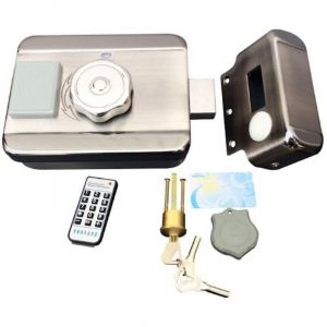 BT SECURITY Serrure &eacute;lectrique motoris&eacute;e 12v avec lecteur de badge int&eacute;gr&eacute; btc5 mifare