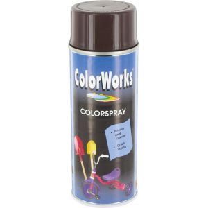 Colorworks Peinture aérosol brillante brun chocolat - 400 ml