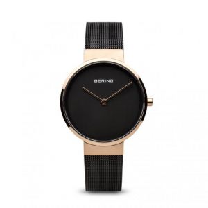 Bering Montre 14531-166 - Montre Bracelet Maille Milanaise Noir Femme