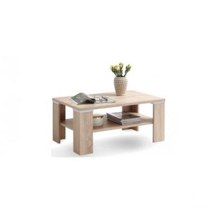 Image de FMD Möbel Table basse avec étagère 100 x 60 x 46 cm Chêne 664-001