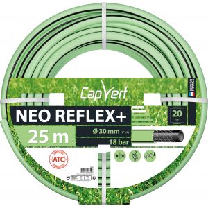 Cap Vert Tuyau d'arrosage Néo Reflex+ - Diamètre 30 mm - Longueur 25 m