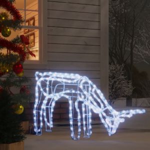 VidaXL Figure de renne de Noël pliable avec 144 LED Blanc froid