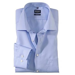 Olymp Chemise Luxor Clair Coupe Moderne Bleu taille 42