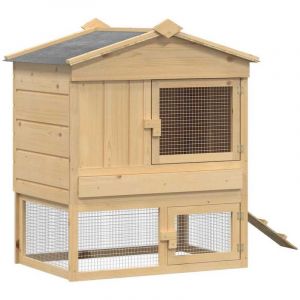VidaXL Poulailler Marron 75 x 59 x 60 cm