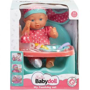 WDK Partner Poupon Chaise Repas et Accessoires 30 cm