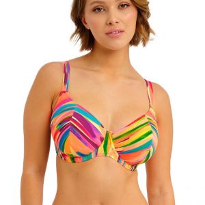 Bikini Plongeant &agrave; armatures - Multicolore