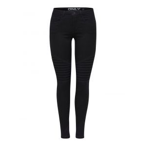 Image de Only OnlROYAL REG SK Biker Jeans PIM600 Noos, Noir (Black), W34/L34 (Taille Fabricant: XS) Femme