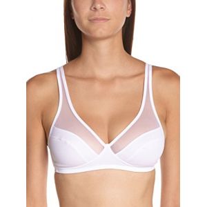 DIM Generous - Soutien-Gorge de Tous les Jours - sans Armature - Uni - Femme, Blanc, 100D (Taille Fabricant: 85D)