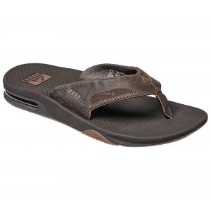 Reef Leather Fanning, Tongs Homme, Marron
