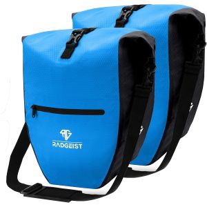 RADGEIST sacoche pour porte-bagages - sacoche pour porte-bagages - sac à bagages sac à bandoulière étanche (bleu 28L, lot de 2)