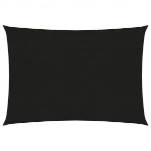 VidaXL Voile d'ombrage 160 g/m² Noir 2,5x3,5 m PEHD