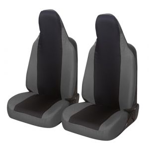 Auto Accessori Lupex Housses de siège auto compatibles avec Zoe, sièges avec appui-tête intégré, paire avant, housses de protection siège, modèle universel