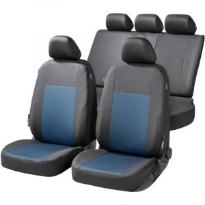 Walser Zipp it Premium Housse de sièges Ardwell complet avec système de fermeture éclair noir/bleu