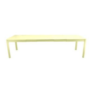 Fermob Table Ribambelle - A6 citron givré - 3 Rallonges