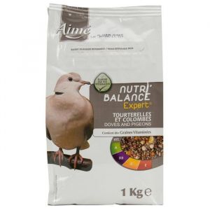 Aimé Nutri'balance Expert - Mélange de graines pour tourterelles et colombes 1 kg