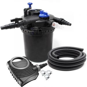 Sunsun CPF-10000 Set 12000l 11W UVC NEO6000 Pompe Tuyau Kit de Filtration