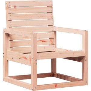 VidaXL Chaise de Jardin, Si&egrave;ge de Patio avec Accoudoirs et Dossier, Fauteuil de Porche Avant Arri&egrave;re-cour Pelouse, Bois Massif de Douglas