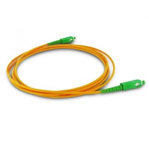 Metronic C&acirc;ble fibre optique monomode 10 m - orange et vert