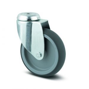 Roulette pivotante multiusage - fixation &agrave; trou central - &oslash;125mm - Agila