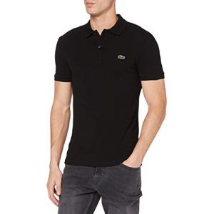 Lacoste Polo slim fit en petit piqu&eacute; uni Taille 3XL Noir