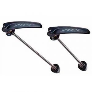 Zipp Closing Wheel Qr Titanium Pair 9 x 100 / 10 x 130 mm Black - Black - Taille 9 x 100 / 10 x 130 mm