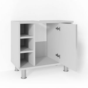 Vicco - Meuble sous-lavabo "Fynn" Blanc brillant