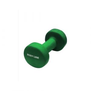 Bodyline Haltère en Fonte recouverte de néoprène 3 kg - Antichoc et antidérapant - Simple - Gym et HomeGym