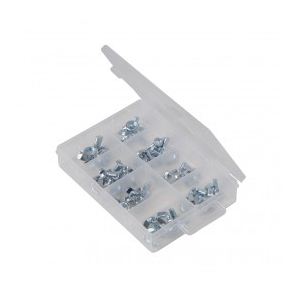 Image de Silverline 656604 - Coffret d'écrous à ailettes 40 pcs