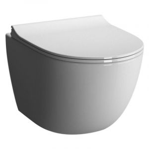 Image de Alterna PACK WC SUSPENDU DAILY O2 SANS BRIDE AVEC ABATTANT RECOUVRANT SLIM FREIN DE CHUTE DÉCLIPSABLE