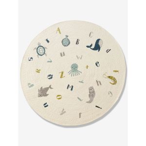 Vertbaudet Tapis rond Abécédaire Marin