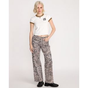 Volcom Jean Stoned Boyfriend Lowrise - Animal Print - Taille 24