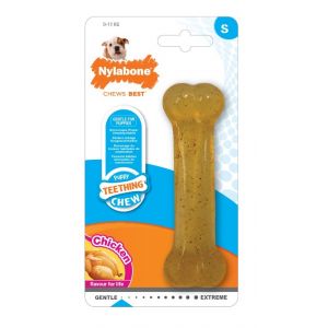 Image de Nylabone Jouet os à mâcher Puppy Bone Poulet, 13,5 cm