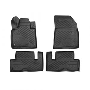 Omac Tapis de Sol pour Citroen C4 Picasso 2013-2023 Caoutchouc TPE Noir
