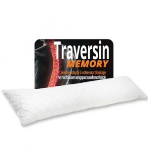 Traversin Confort-dream 160 cm M&eacute;moire de Forme Extra Ferme pour Dormir sur le C&ocirc;t&eacute;