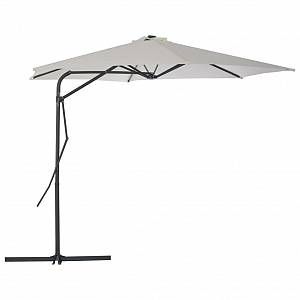 VidaXL Parasol d'extérieur avec poteau en acier 300 cm Sable