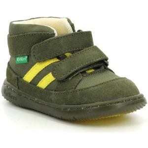 Kickers KICKBUBBLOKRO Bottine, Kaki Jaune, 21 EU