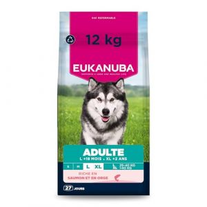 Eukanuba 12kg Premium Nutrition Adult Large & Giant Breed Saumon sec