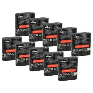 Vhbw 10x Batterie compatible avec Motorola Talkabout T5410, T5200, T5420, T5400, T5412, T5320, T5300 radio talkie-walkie (1300mAh, 3,6V, NiMH)