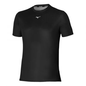 Mizuno Core Graphic Tee Maillot De Course Hommes - Noir, Taille S