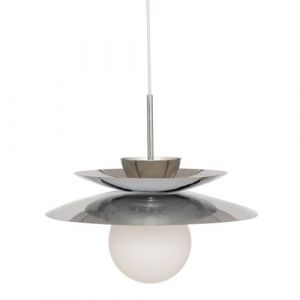 Atmosphera Suspension Omia argent H125cm cr&eacute;ateur d'int&eacute;rieur