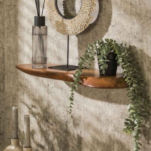 M&S Etag&egrave;re murale 60x20x4 cm en bois d'acacia massif - aiki