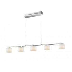 Trio Suspension ALEGRO LED Nickel mat, 5 lumières - Moderne/Campagne - Intérieur - ALEGRO - Délai de livraison moyen: 6 à 10 jours ouvrés. Port gratuit France métropolitaine et Belgique dès 100 €.