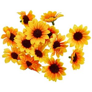 Glorex GmbH 6 3803 593 – Soleil pétales de Fleur Lot de 15, env. 30–35 mm